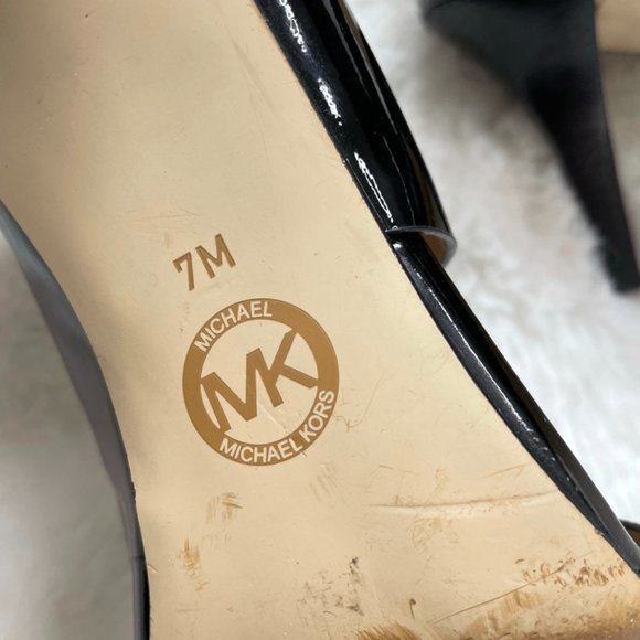 Michael Kors Rochelle Women's Open Toe Sandal Heels Sz 7 - Picture 6 of 6